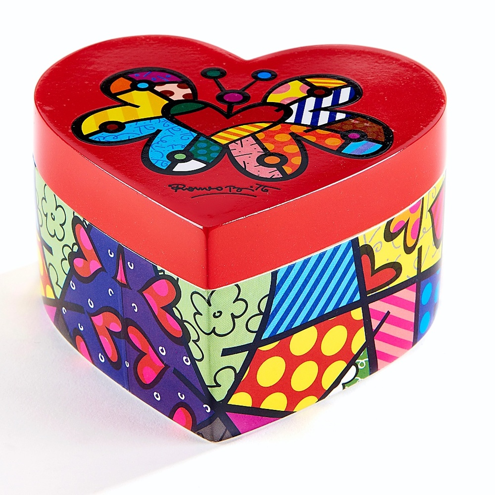 Britto Keepsake Box Multi-pattern Graphics